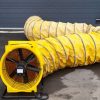 TTV 7000 - Ventilator in combinatie met luchttransportslang van 7,6 m